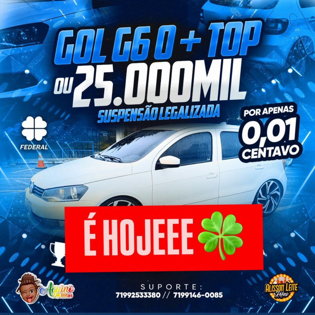 0,01 CENTAVINHO PARA UM GOL G6 NAS 17