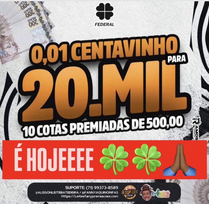 0,01 centavinho pra 20 MIL